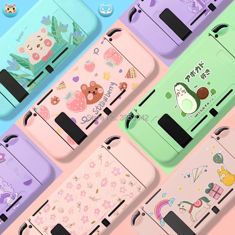 Жесткий милый чехол для Nintendo doswitch, аксессуары для переключателей Nitendo, пластиковый чехол для Nintendo DOS Switch Skin Colorful|Чехлы|   | АлиЭкспресс - Геймерские/игровые аксессуары