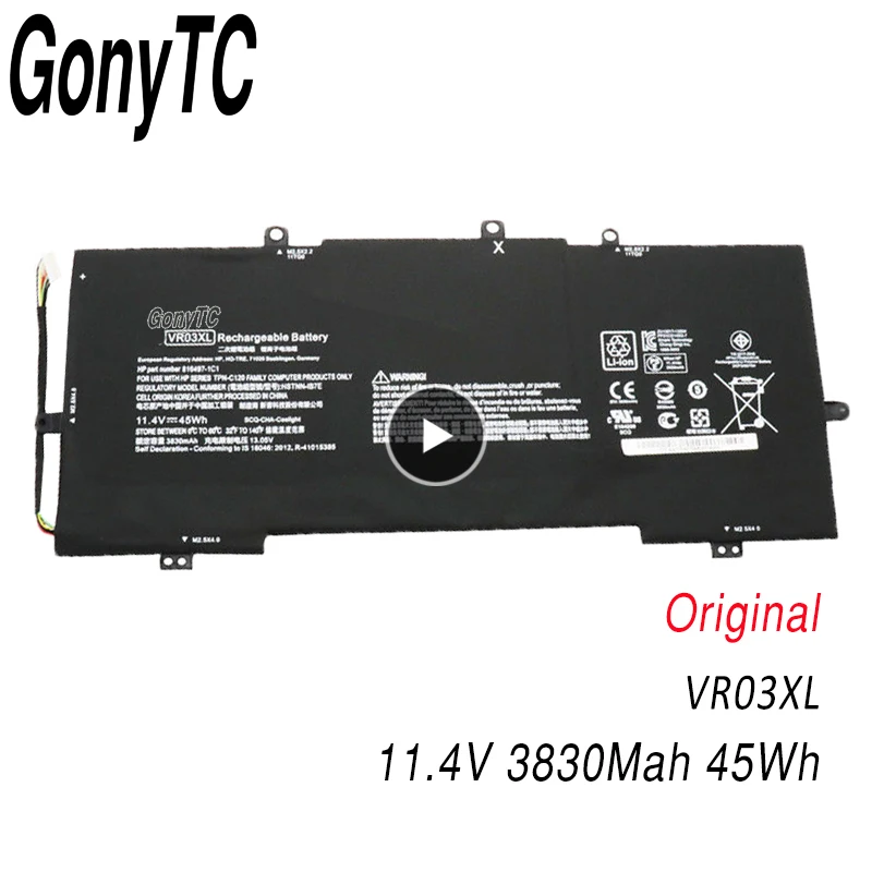 GONYTC натуральная VR03XL HSTNN-IB7E ноутбук Батарея для HP Envy 13 13-D 13-d096UR 13-d036NZ 13-D046TU 13-D051TU