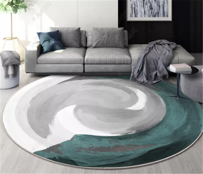 Нордические геометрические круглые ковры для коврик для гостиной Большие размеры украшения офиса отеля для чистки ковров, для дома INS популярный коврик для спальни - Цвет: 12