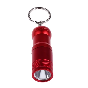 

Mini Portable LED Keychain Flashlight Torch Lamp 3 Modes Pocket Outdoor Camping Light