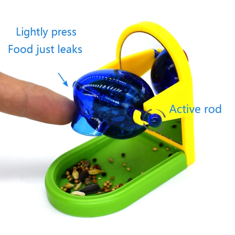 Pet Bird Food Feeder Parrot Feeding Eating Foraging Ball Feeding Chew Funny Interactive Toy for Parakeet Cockatiel