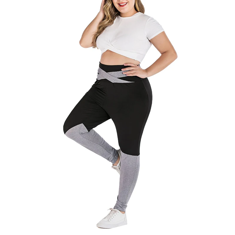 XL-4XL, новые леггинсы для фитнеса, женские дышащие спортивные штаны с высокой талией, повседневные женские леггинсы из полиэстера, обтягивающие штаны размера плюс