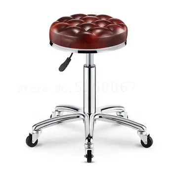 

Beauty stool hair salon dedicated rotary lifting work pulley round hair salon barber shop strong explosion-proof round