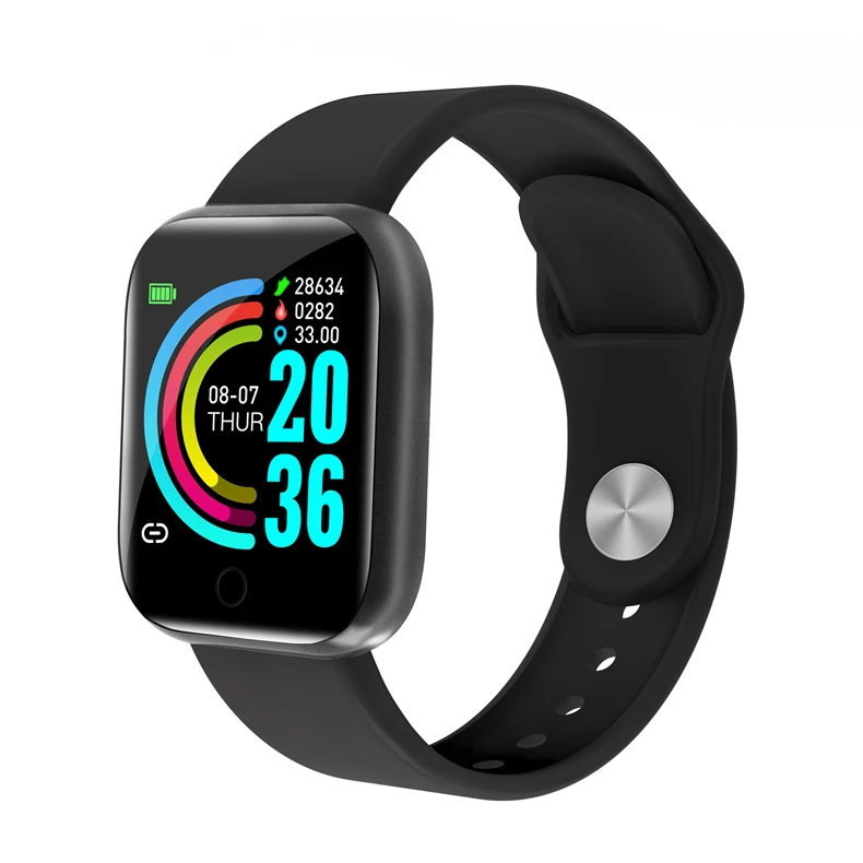 2021 New Smart Bracelet D20 Color Screen Waterproof Health Blood Pressure Heart Rate Sleep Monitoring Bluetooth Sports Bracelet