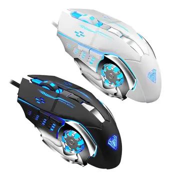 

S20 LED Optical Gamer Mouse Design from an Anthropological Point of View USB Wired Gaming Mouse 6 Buttons Gamer Computer Mice