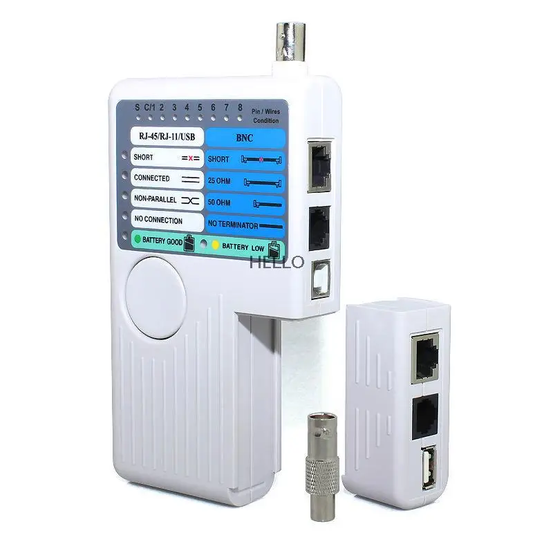 Удаленный RJ11 RJ45 USB BNC LAN Сетевой кабель тестер для UTP STP Кабели LAN Трекер детектор высокое качество инструмент