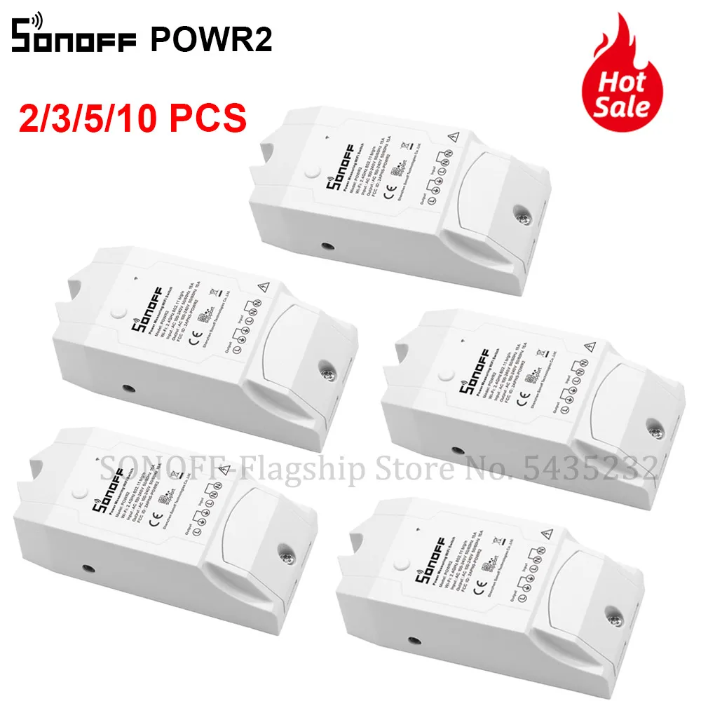 3/5/10 шт Itead SONOFF POWR2 умный Wifi выключатель питания 15A беспроводной пульт