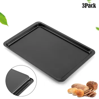 

3Pack Rectangular Tray Oven Shallow Tray Cookie Baking Tray Baking Tools Kitchen Accessories Kitchen Gadgets Kitchen Tool
