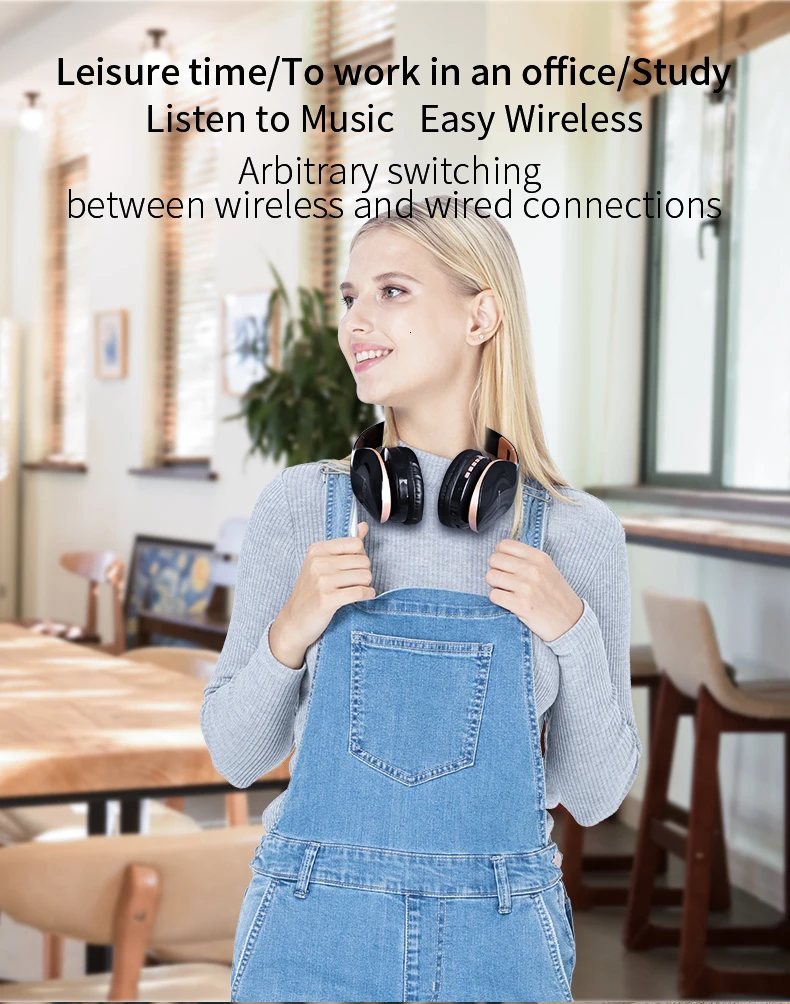 Новая bluetooth-гарнитура с поддержкой телефона, стереогарнитура, игровая стереогарнитура Koptelefoon Met Microfoon для ПК