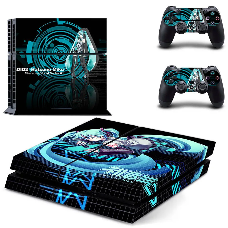 DPTM0431 Hatsune Miku PS 4 стикер игровая станция 4 наклейка s, наклейка для PS4 наклейка Pegatinas Adesivo для консоли playstation 4 и 2 контроллера - Цвет: DPTM0431