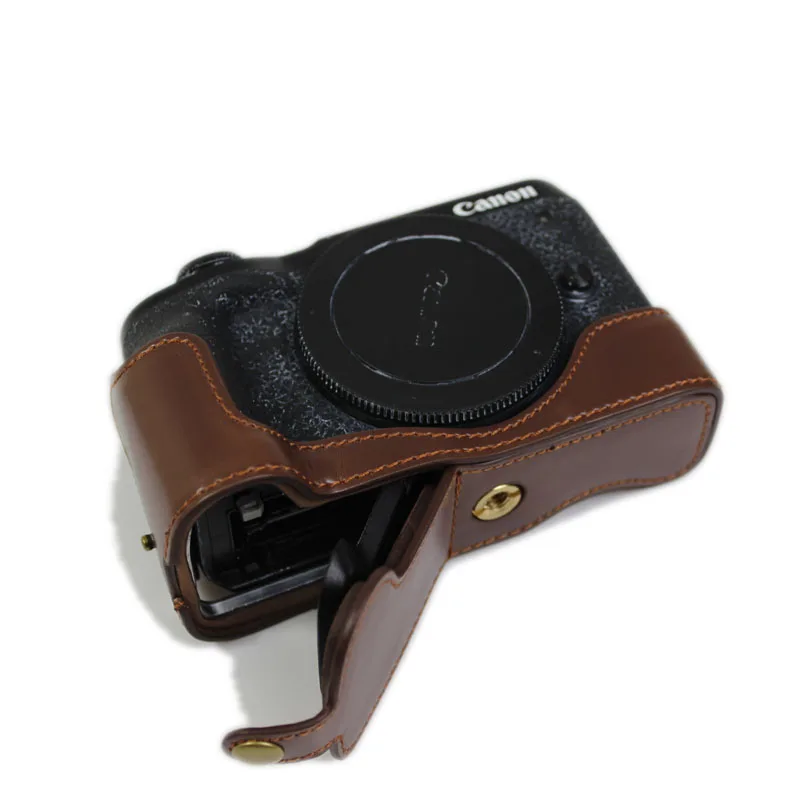 Основание камеры для Canon EOS M6 Mark II PU материал камера куртка протектор Нескользящая крышка
