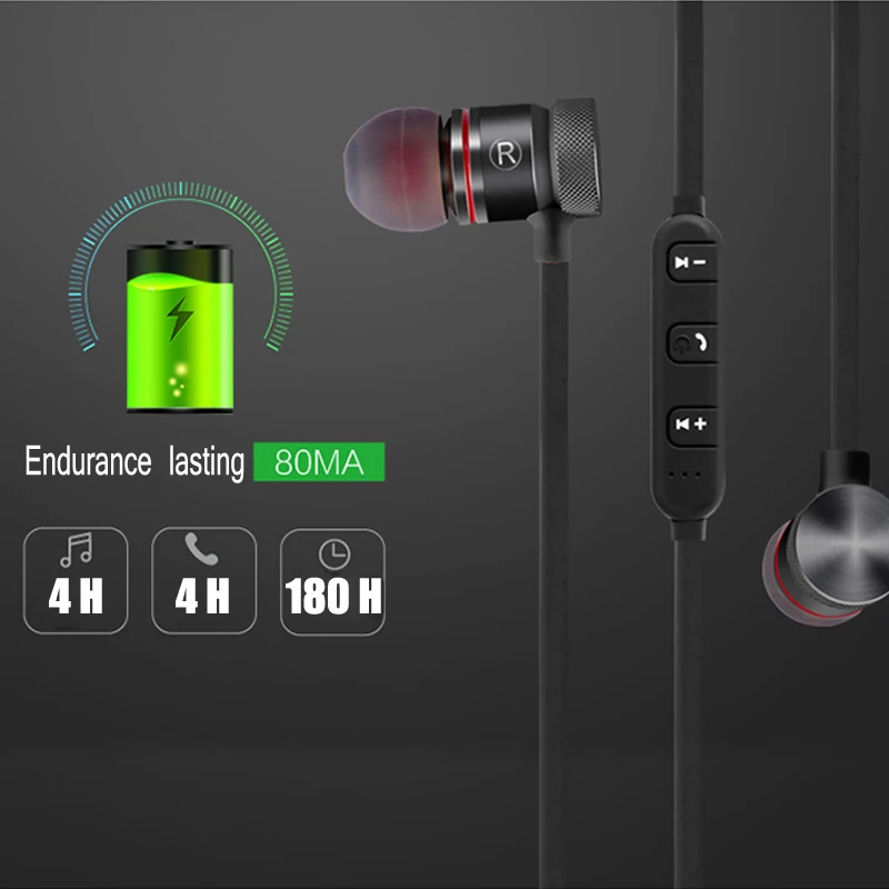 Беспроводные Bluetooth наушники для Xiaomi Redmi 7 7A Note 7 Pro магнитные спортивные наушники для телефона наушники гарнитура