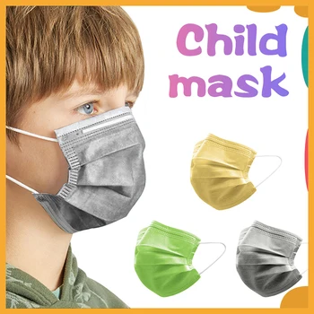 

10/30/50/100pcs Children's Medical Mask Disposable Face Mask 3 Layer Filter Dust Mouth Mask for Kids Surgical Protective Mask