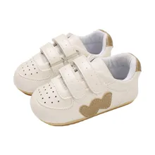 Baby Shoes Newborn Boy Girl PU Non slip Soft Sole Patchwork Sneakers First Walkers Shoes 0 18M