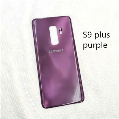 s9 plus purple Samsung Galaxy s9 plus 3D стеклянный чехол для задней батареи samsung s9plus чехол для задней крышки корпуса Замена и клейкая наклейка - Цвет: s9 plus purple