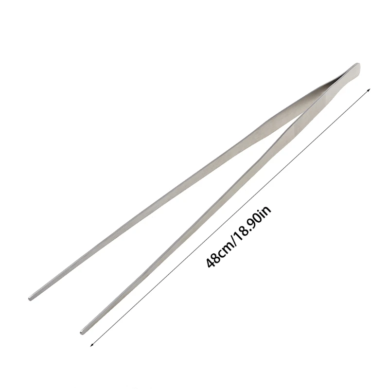 Tweezer Tool Precision Tweezers Aquarium Live Tank Curve Plant Long Tongs Stainless Steel Tweezers 27/38/48cm