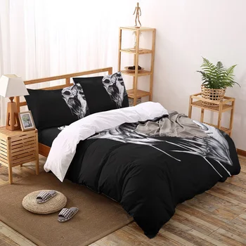 

Scary Skull Monster Printed Duvet Cover Set 4 Piece Bedding Set Home Textile Customizable