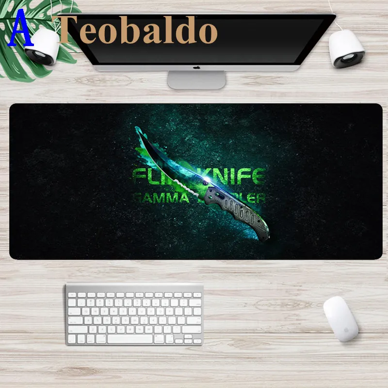 CS GO игровой коврик для мыши Большой 70x30 см счетчик удар клавиатура настольный коврик офисный компьютер Нескользящая Блокировка коврик для мыши - Цвет: 300x900x2mm