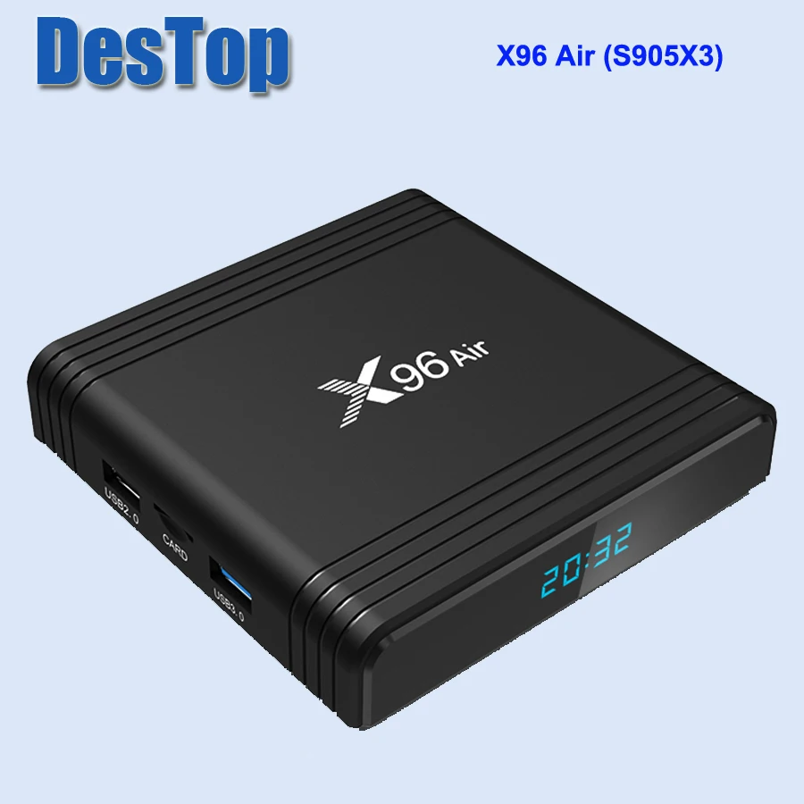 X96 Air Smart tv Box Android 9,0 Amlogic S905X3 4 ГБ 32 ГБ 64 Гб 4K 8K 24 кадров в секунду Мини Android Box Netflix X96Air телеприставка 5 шт./лот