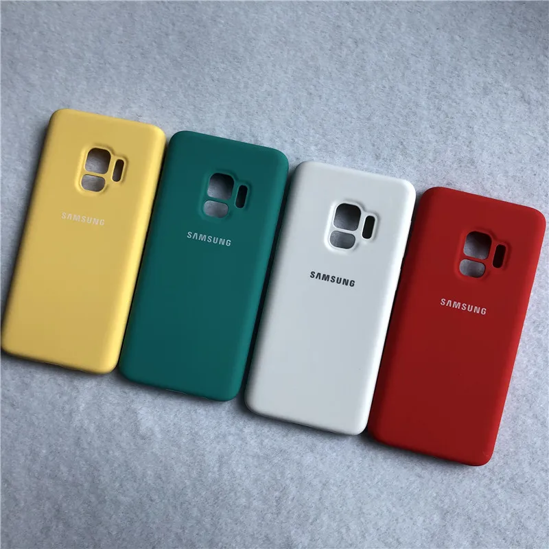 Чехол для samsung Galaxy S9 Plus, шелковистый мягкий на ощупь жидкий силиконовый стильный чехол для Galaxy S9 S9+ Plus, полная защита