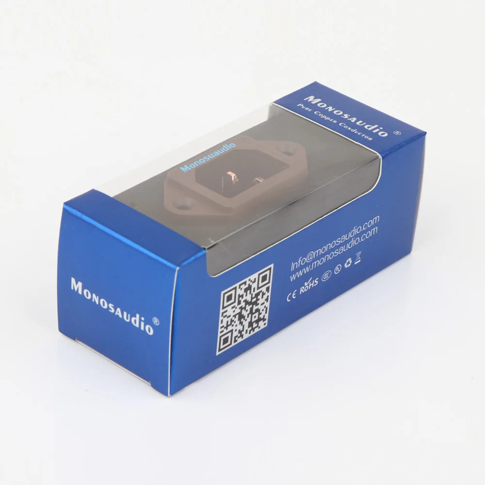 Monosaudio IC71(G) Чистая красная медь 24 К позолоченный Без припоя Hi End IEC розетка на входе