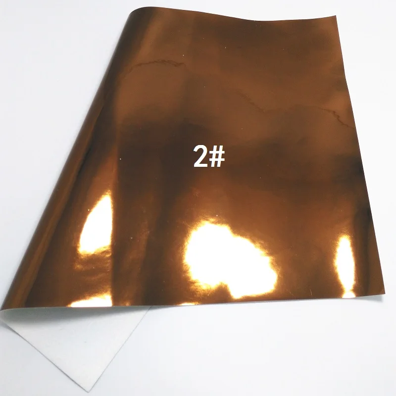 Glitterwishcome 30X134 см мини рулон гладкой лакированной зеркальной искусственной синтетической кожи ткань, GM001 - Цвет: 2