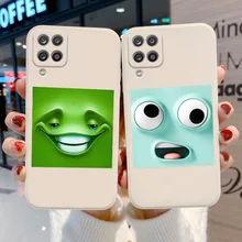 

for Samsung A12 Case Silicon Coque for Samsung Galaxy A32 4G A51 A31 A52 5G A72 A21S A30S A50 S21 Ultra S20 FE Smile Phone Cover