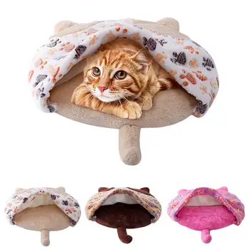 

Cat Sleeping Bag Soft Nonslip Warm Cat Bed Machine Washable Cat Bed Pad for Cat Kitten Puppies