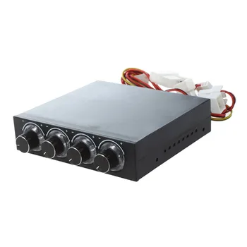

4 Channel 4 Pin Connector Blue LED PC Fan Controller
