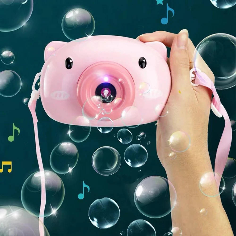 Children Magic Music Camera Bubble Toys Cute Automatic Blower Machine Tools For Kids Toy Baby Spielzeug | Игрушки и хобби