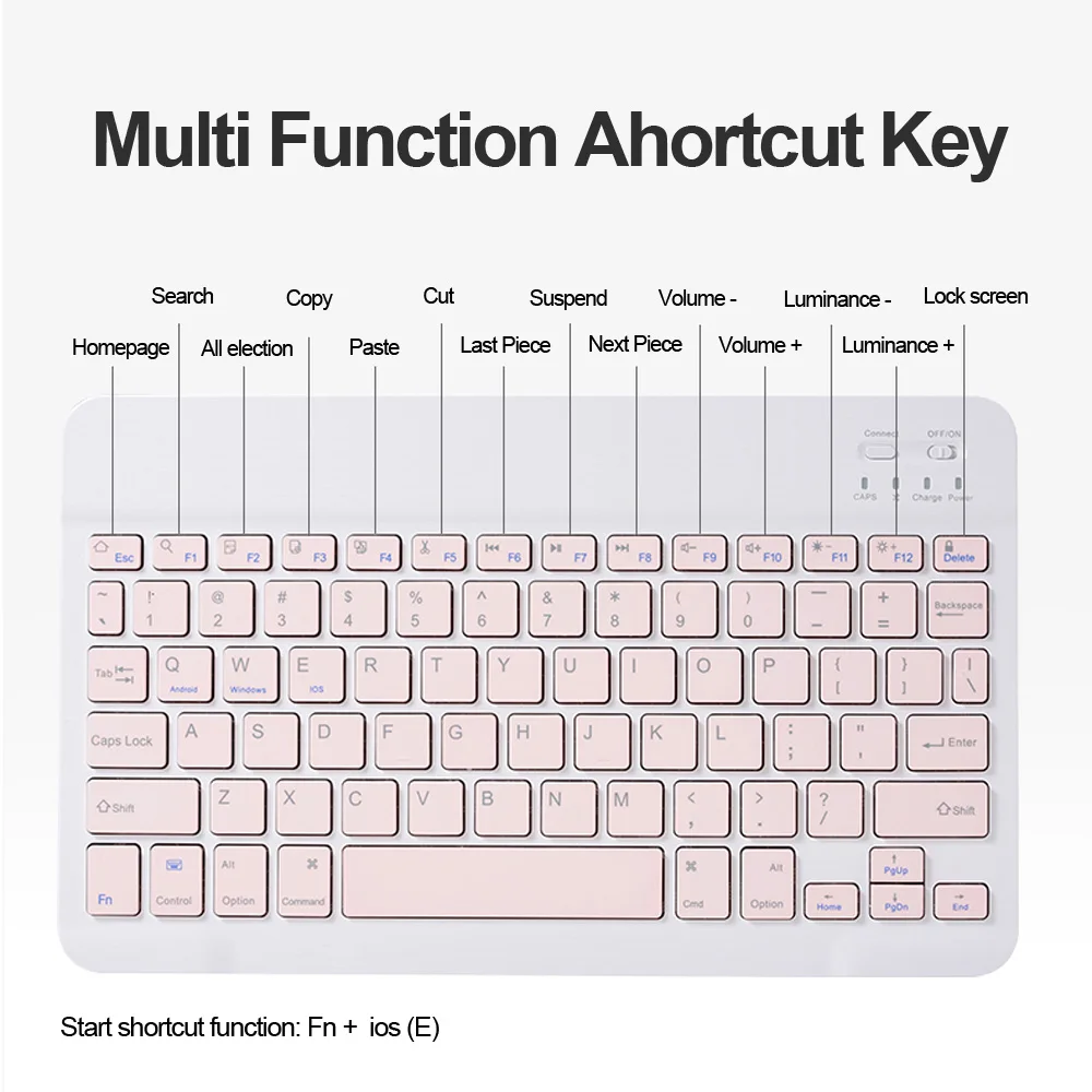 Чехол с Bluetooth клавиатурой для iPad Pro 11 2020 / 7 10 2 дюйма/Air 3 5 Обложка телефона 2018 2019 6 го