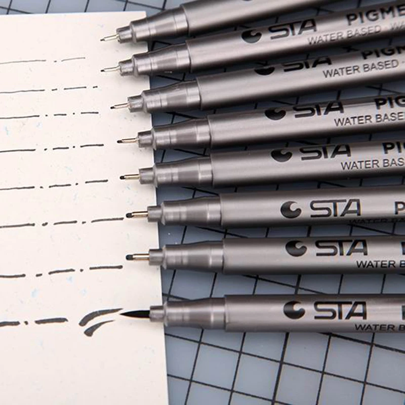 Art Markers Brush Pen Pigment Sketch Pens Art Supplies permanent markers pen marker art marker pens etc For STA
