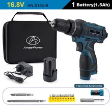  New Style 21V 16.8V 12V Electric Cordless Screwdriver 3 Functions Wireless Impact Drill Mini Lithium Battery Charging Hand Drill 