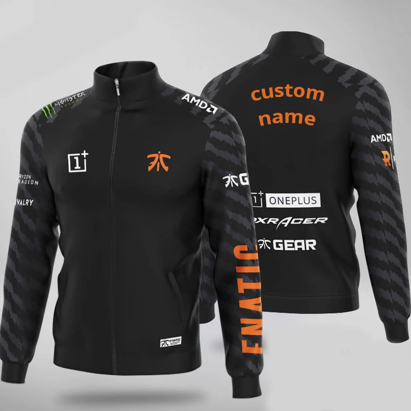 Высокое качество Fnatic Трикотажные Индивидуальные Имя флаг толстовки для мужчин с длинным рукавом Уличная Повседневная мужская Толстовка