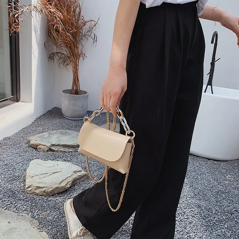 Women Travel Bags PU Leather Solid Color chain crossbody Bag Female Luxury Handbags Women Bags Designer Sac A Main Femme