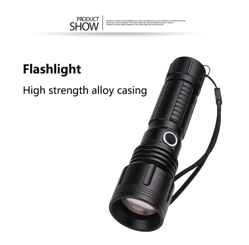 Litwod Z401446 50000LM XHP70.2 светодиодный фонарик CREE XHP50 высокомощный тактический Водонепроницаемый фонарь 18650 26650