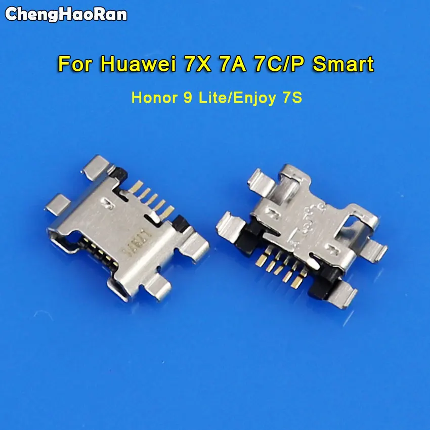 ChengHaoRan 10 шт. Micro USB зарядный порт для Huawei P Smart Honor 9 Lite 7X 7A 7C Enjoy 7S Зарядное устройство