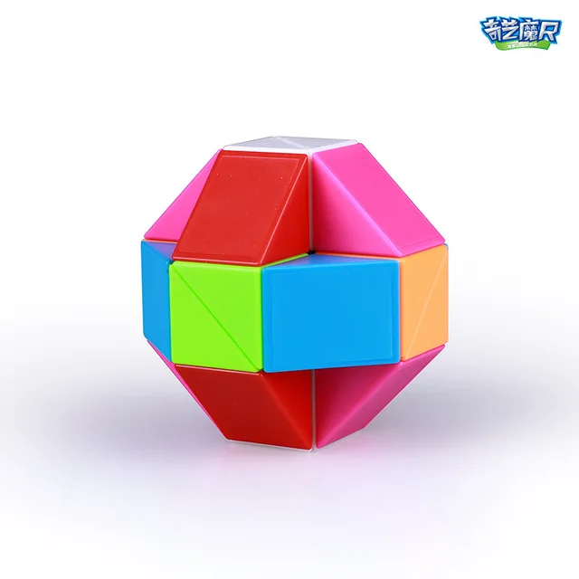 Qiyi Magic Snake Ruler Magic Puzzle 24/36/60/72 Speed Antistress Cube Twist Snake Folding Educational Toy for kids Magic Cube 3