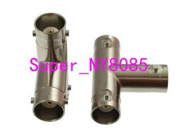

10pcs Adapter BNC female to 2x BNC female jack T Splitter connector triple 1F2F