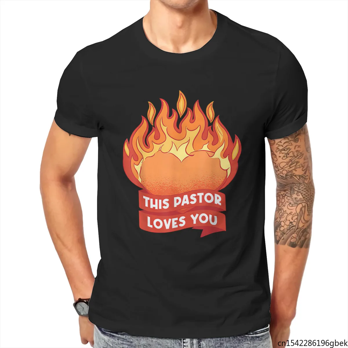 Эта пастористая Мужская футболка с надписью Love You | одежда