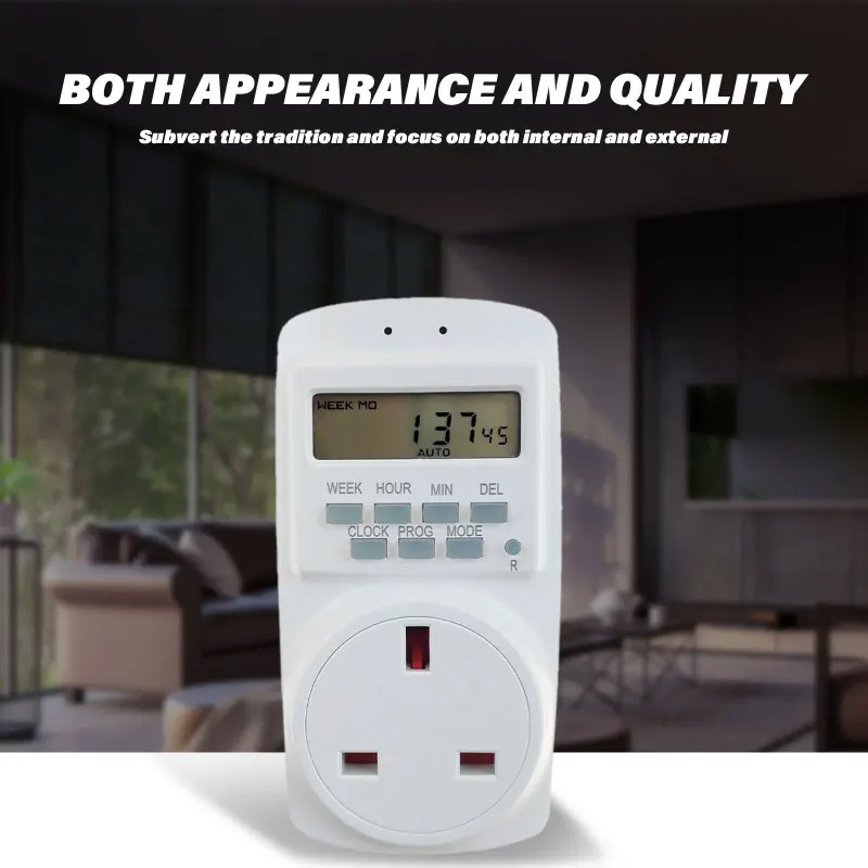 

Timer Switch Socket Circulation Smart Timer Countdown Mechanical Plug-in Timing Socket Time Controller British Standard Home