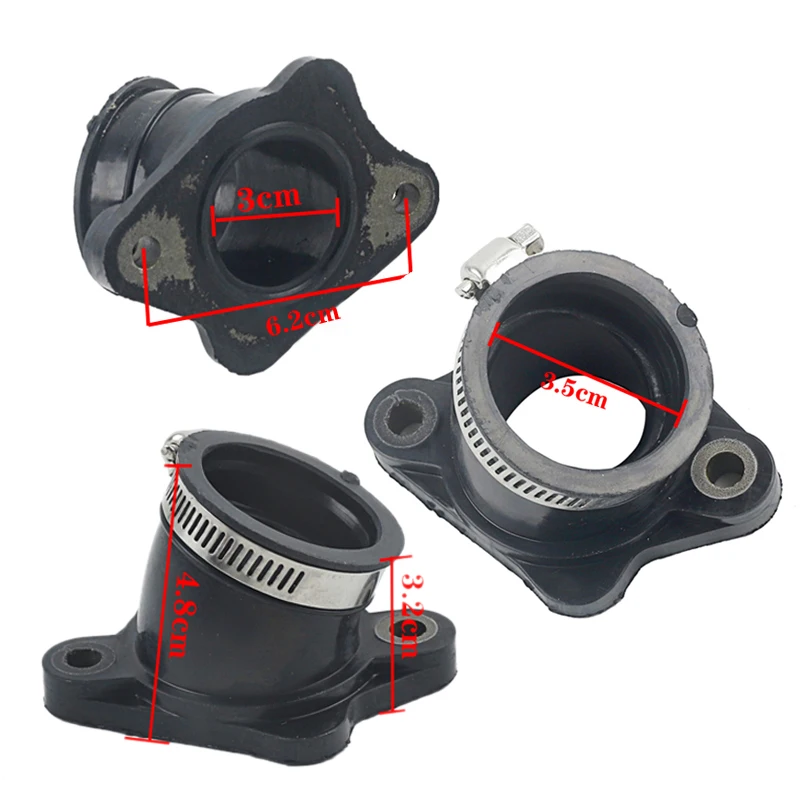 Motocross Rubber Adapter Carburetor IntakeAdjuster Interface For Pit Bike Moped Motorcycle PE PWK 28 30 32 34MM
