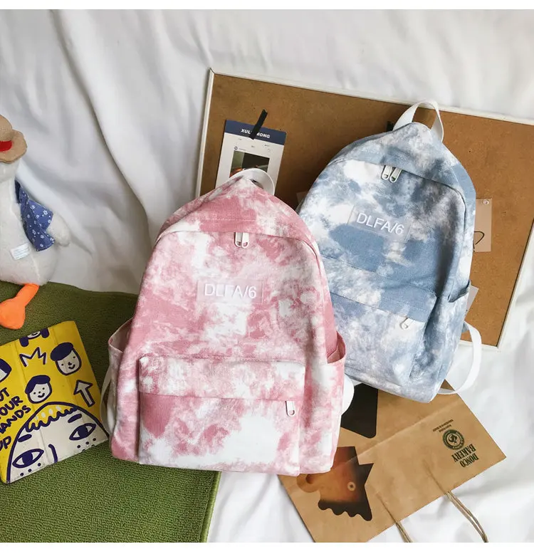 Холщовый Рюкзак женский цвет неба облака школьные рюкзаки для девочек мальчиков ноутбук рюкзак Mochila Escolar школьный