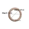 20Pcs Natural Wooden Baby Teether Ring Infant Molars DIY Making Safe Teethers Accessories Newborn Bracelet Craft Toy 4
