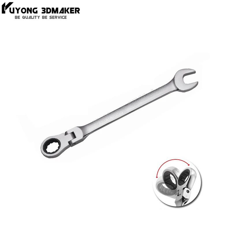

1pc Fixed Head Ratcheting Combination Spanner Wrench Sets Hand Tools Ratchet Handle Wrenches 8mm 9mm
