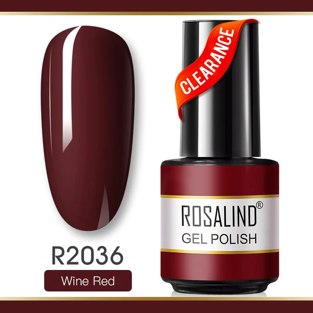 ROSALIND 7ML Nail Gel Polish Hybrid Varnishes All For Manicure Nails Art Base Top Coat UV Lamp Vernis Semi Permanent Varnishes RAR2036