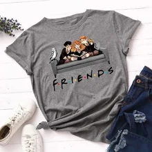 Женские футболки с принтом "Друзья ТВ шоу", женская футболка, Харадзюку, летняя футболка 90 s, уличная одежда, женские топы, футболки, графическая футболка с коротким рукавом