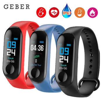 

M3 Smart Bracelet Bluetooth Sport Watch Smart Watches Men Blood Pressure Waterproof Heart Rate FitnessTracker Health WristBand