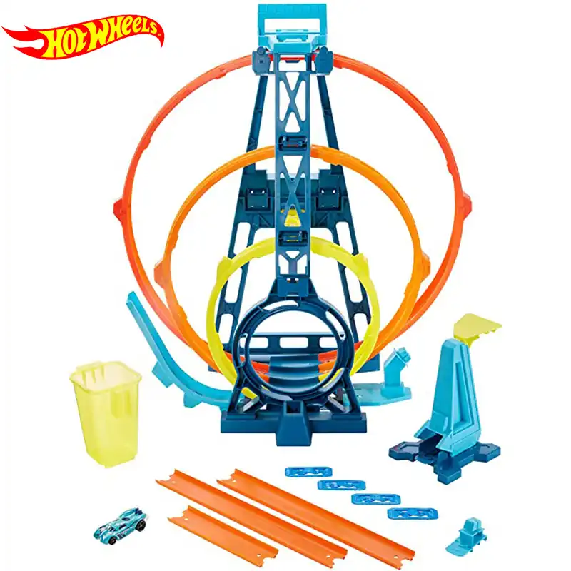 Hot Wheels Track Builder Unlimited Triple Loop Kit Christmas Gift Toys 2020 Kids