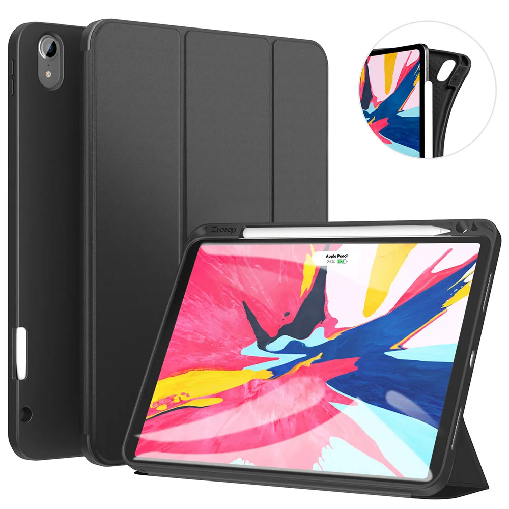 Сверните изображение, чтобы увеличить Ztotop Чехол для iPad Pro 11 дюймов выпуска, премиум кожа Бизнес Тонкий мульти-угол обзора